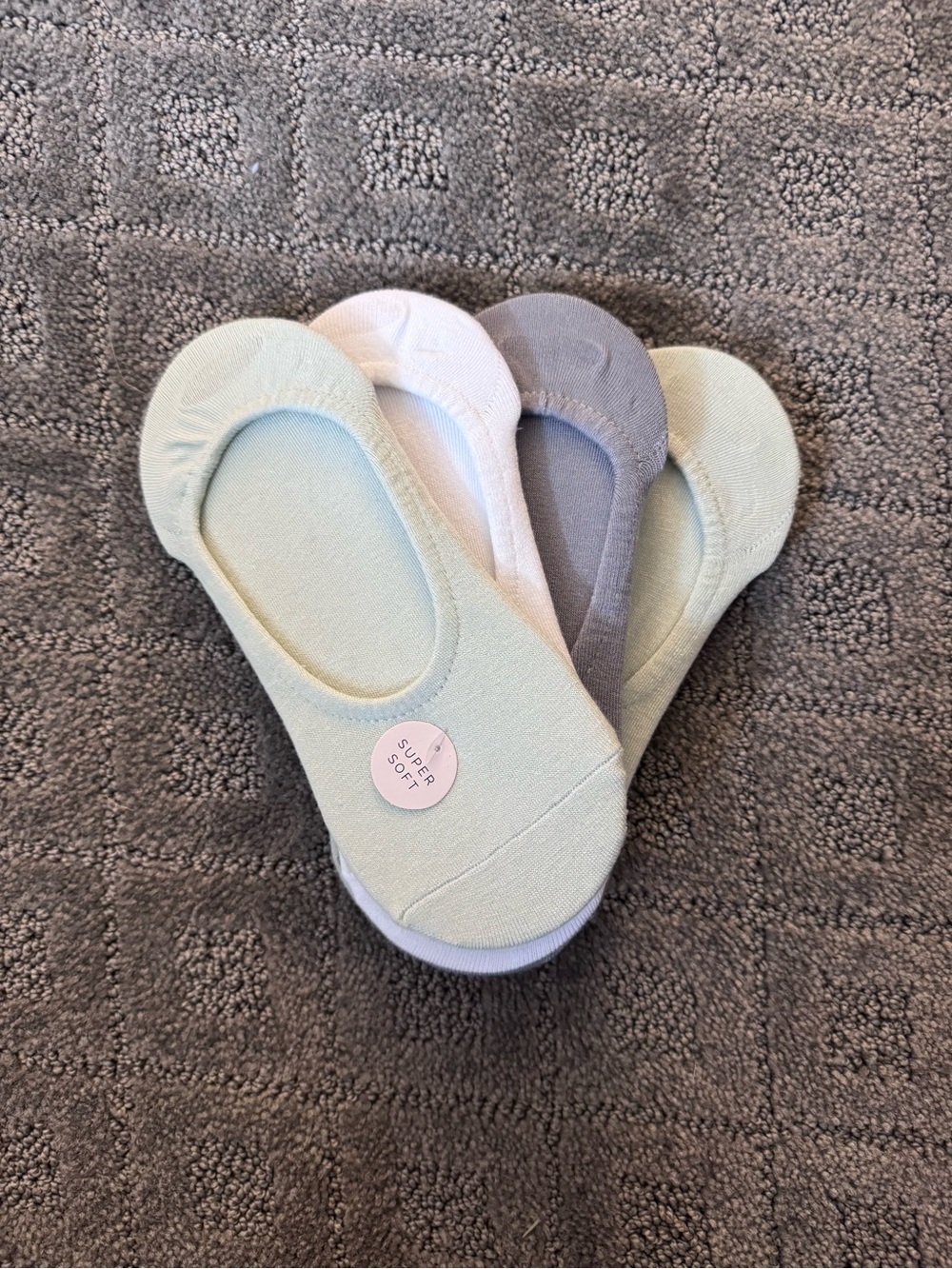 New Women’s No-Show Liner Socks - Pastel Mix